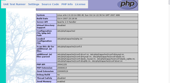 php info